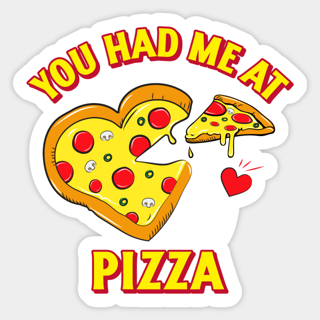 Pizza Love Sticker by MONMON-75